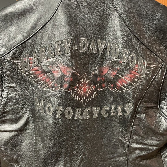 Harley Davidson genuine leather biker jacket - Picture 3 of 5